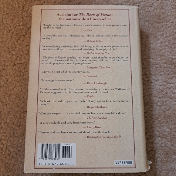 The Book of Virtues, William J. Bennett - Picture 6 of 15